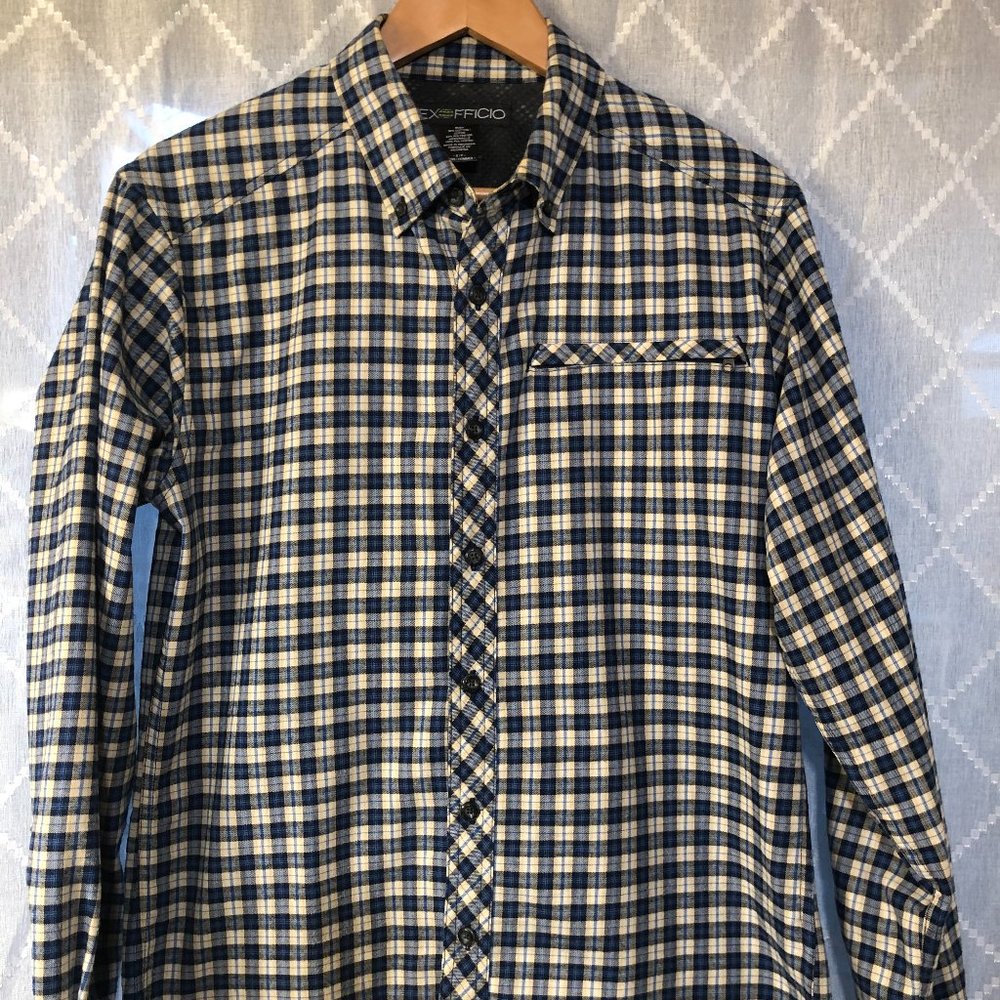 ExOfficio long sleeve flannel plaid shirt